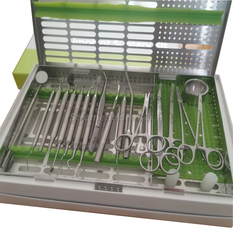 Kit di chirurgia orale dentium (Set per chirurgia implantare 18 pezzi)